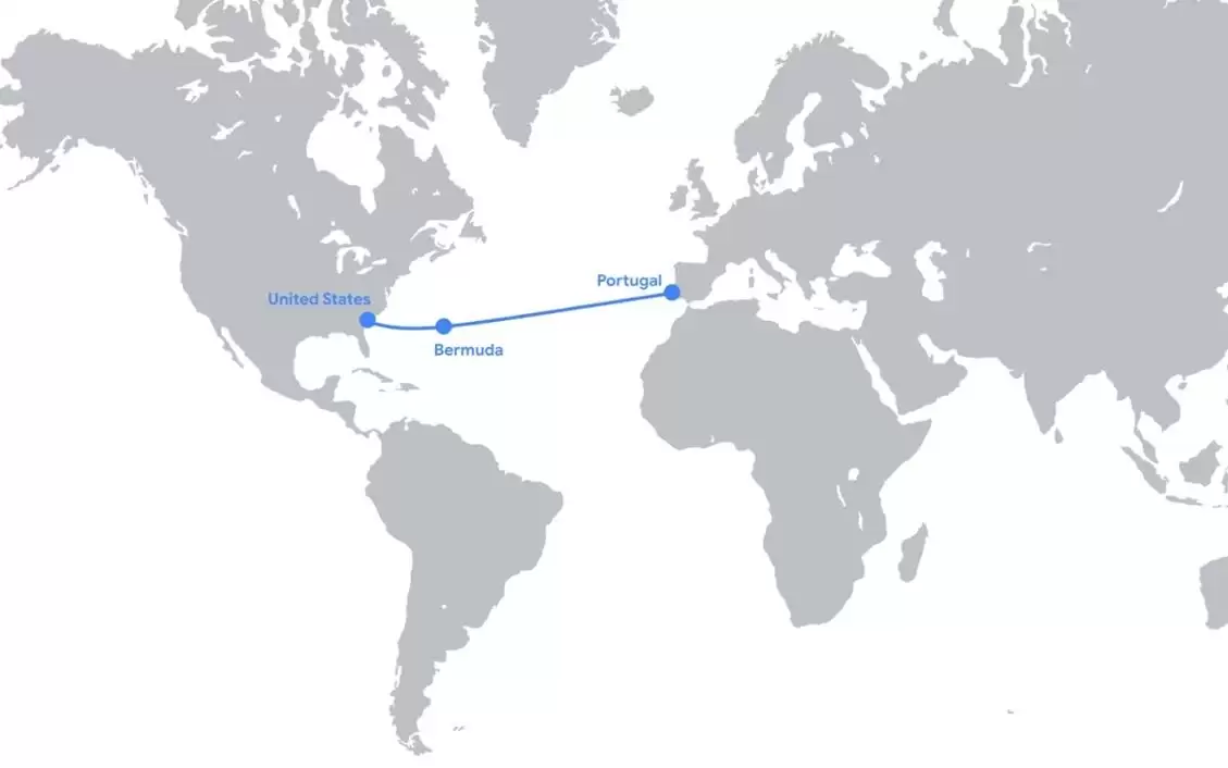 谷歌7000km跨大西洋海底光缆Nuvem落成,连接美国与葡萄牙