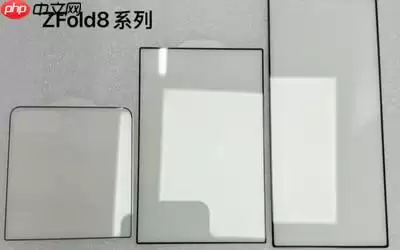 三星折叠屏新机保护膜曝光:三款机型尺寸差异显著