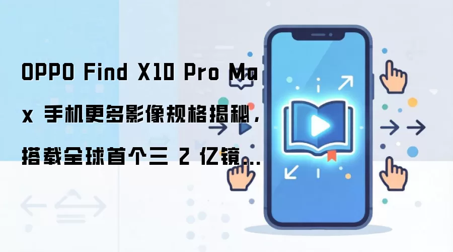 OPPO Find X10 Pro Max 影像规格详解:三颗2亿像素镜头与全焦段8K视频能力