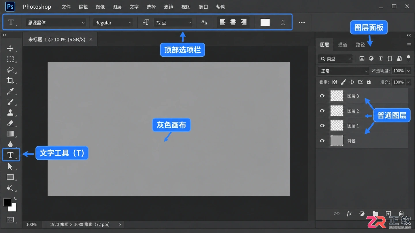Photoshop文字工具打不出字怎么办?常见原因与解决方法