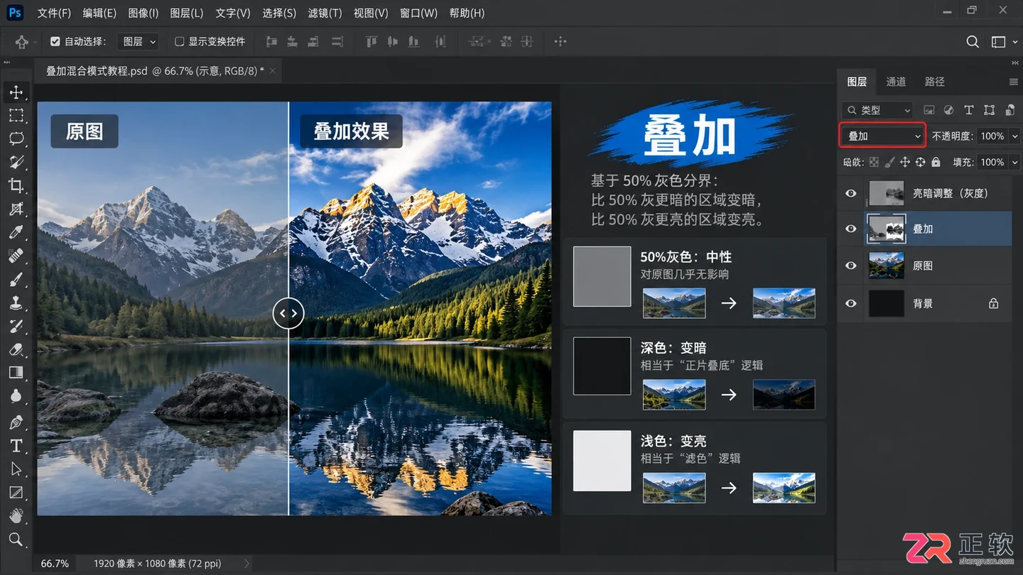Photoshop图层混合算法原理、公式与设置方法