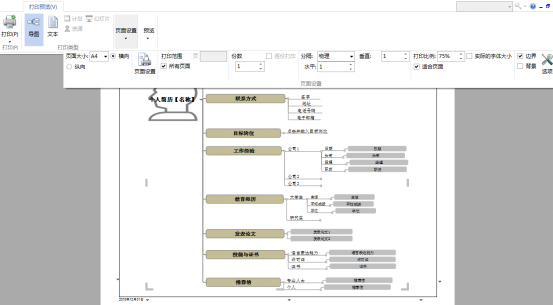 MindMapper打印预览