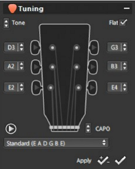 Guitar Pro吉他校音器的设置方法