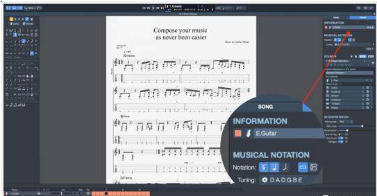 Guitar Pro 7较之前的版本新增功能【一】