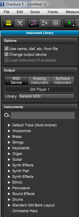 Overture5中库面板功能详细介绍