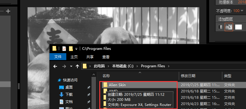 图片5：Alien Skin Exposure的大小
