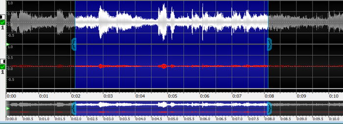 图片2：GoldWave选取编辑音频片段