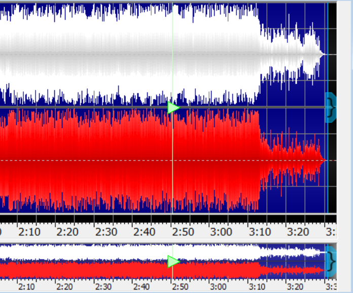 图片2：GoldWave向左移动完成标记