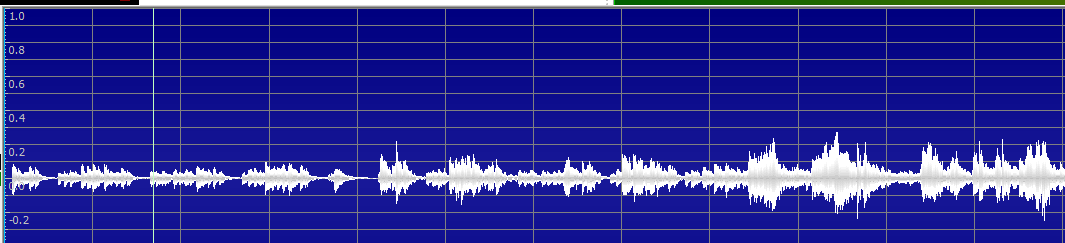 图六：已录制完毕的音频内容音频波形图