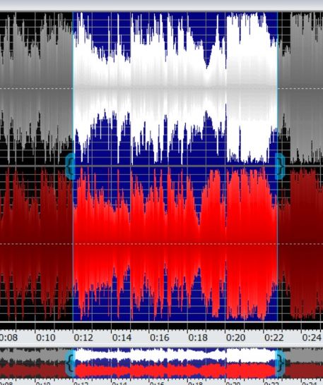 GoldWave选定部分声音的方法