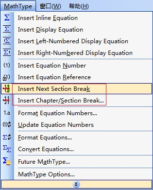 Mathtype批量修改公式编号的方法