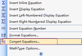 MathType公式与Word显示不一致解决方法