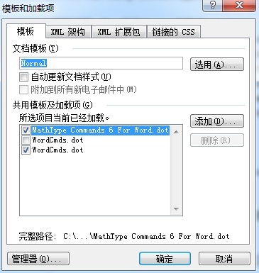 Word模板加载项