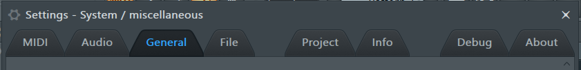 FL Studio里的常规设置介绍