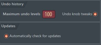 项目信息和项目常规设置 撤销历史记录界面