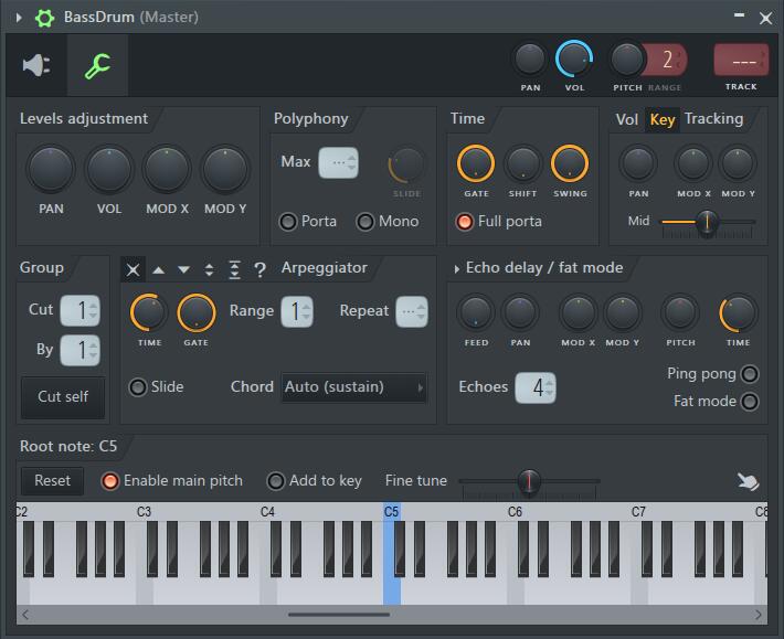 BassDrum设置 BassDrum设置