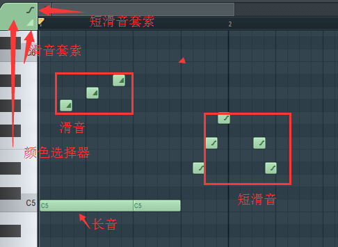 FL Studio中的滑音套索和颜色组选择器介绍