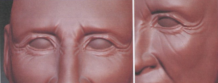 ZBrush眼睛皱纹