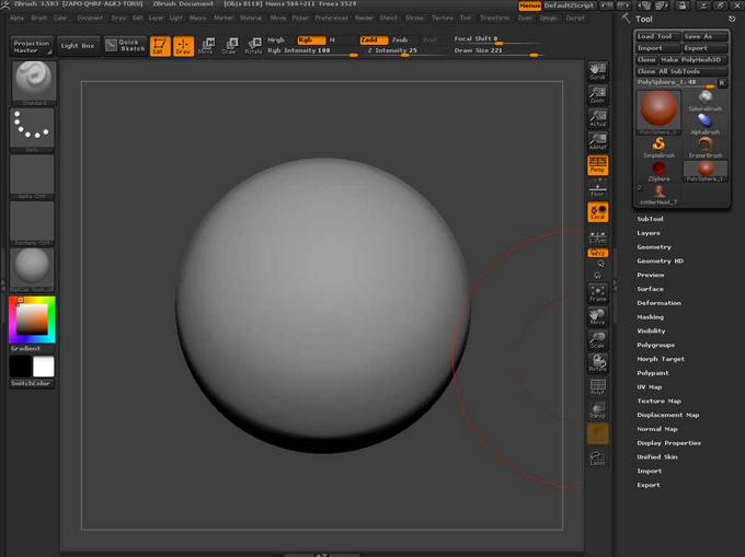 ZBrush雕刻悬崖峭壁的方法