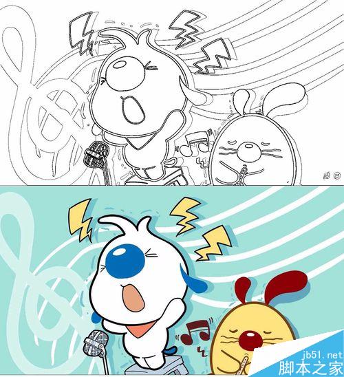 PS将卡通图变成轮廓图的方法