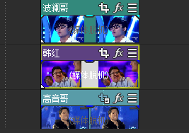 多张图片堆叠至视频上方