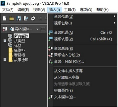 Vegas Pro 17 的部分功能