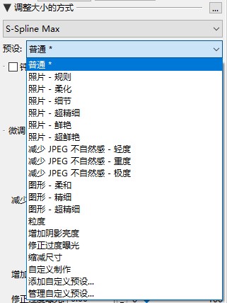 PhotoZoom预设