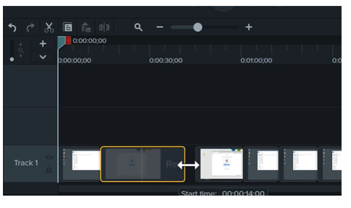 图片4:Camtasia延伸空间+波纹移动