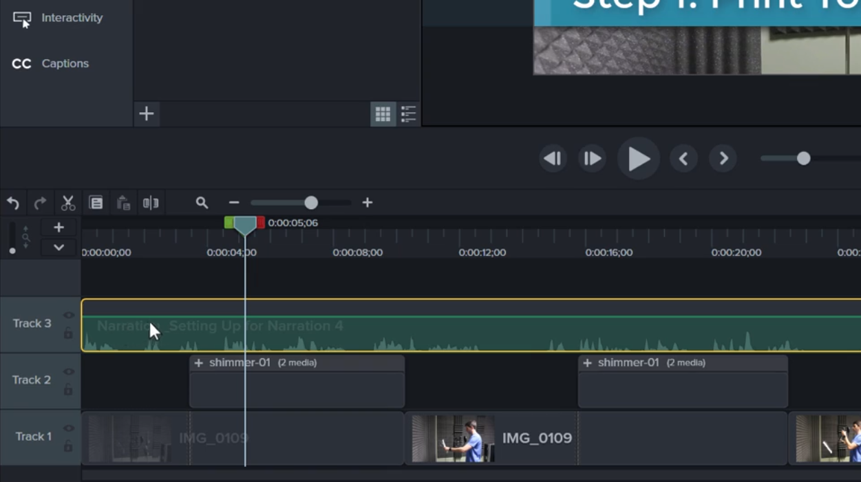 图4：Camtasia添加旁边设置