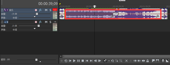 红色声像分割线