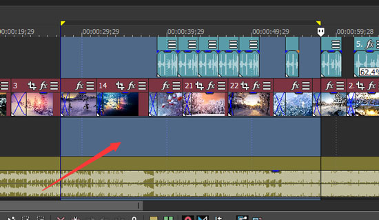 Vegas选定循环区域