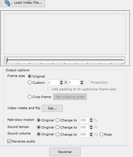 Easy Video Reverser倒放视频的操作方法