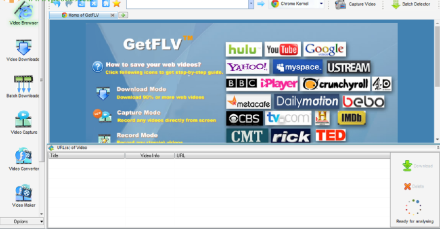 GetFLV Pro录制网页视频的操作方法