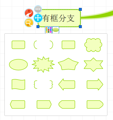 有框分支形状