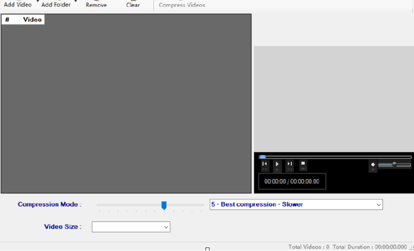 Simple Video Compressor压缩视频文件的方法