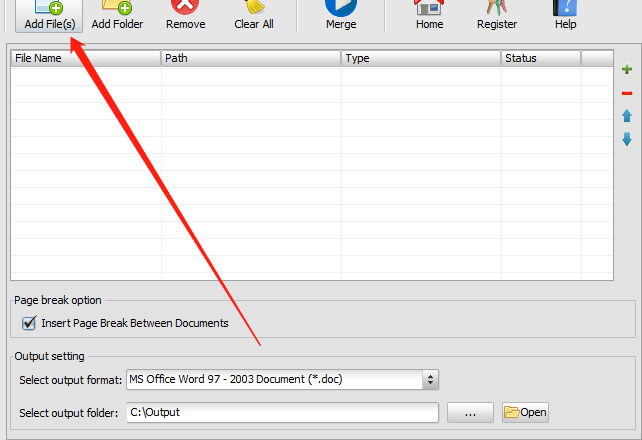 Okdo Word Merger合并Word文件的方法