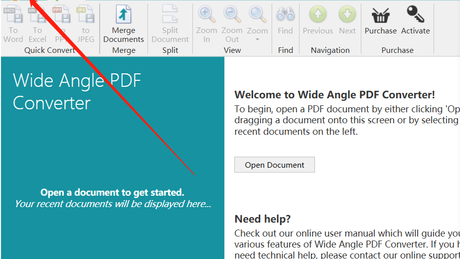 Wide Angle pdf Converter将PDF转换成PPT的方法