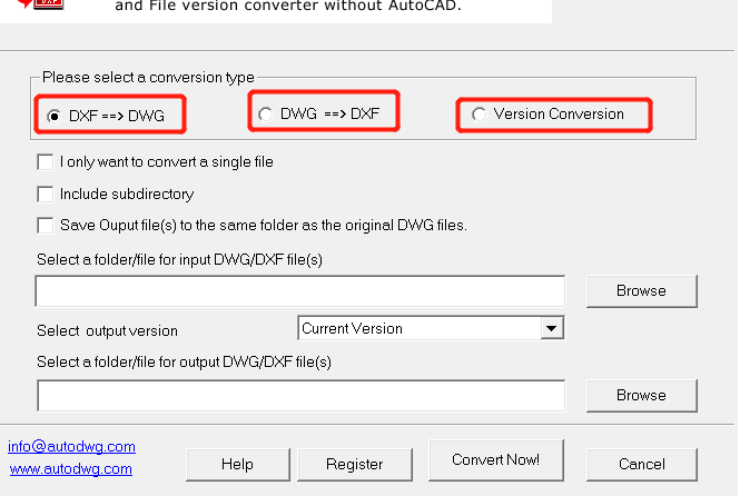AutoDWG DWG DXF Converter将dwg转换成dxf格式的方法