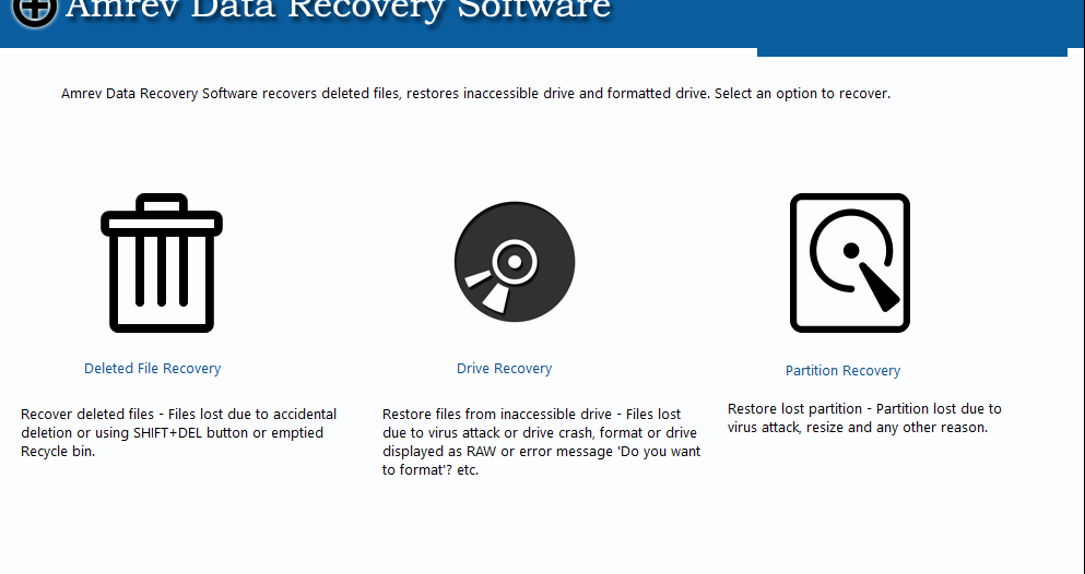 Amrev Data Recovery恢复删除文件的方法