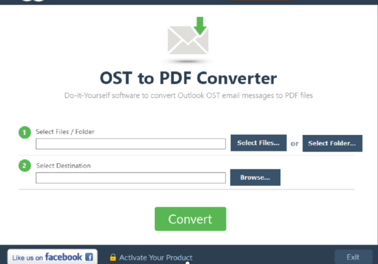 ZOOK OST to PDF Converter将OST文件转换成PDF文件的方法