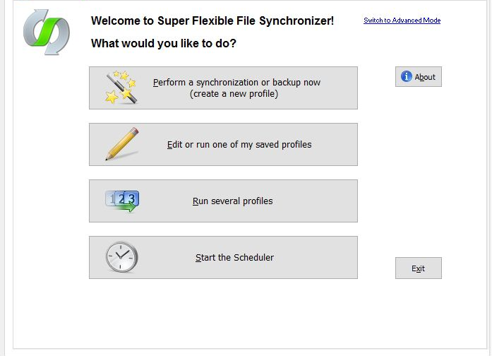 Super Flexible File Synchronizer备份电脑文件的方法