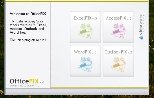使用Cimaware OfficeFIX 6修复office文件