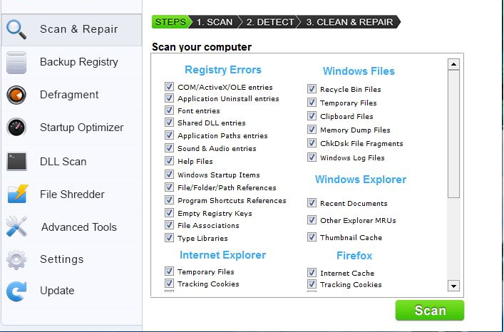 SpeedZooka清理系统注册表垃圾文件的教程