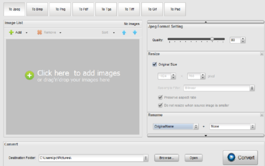 PearlMountain Image Resizer修改图片尺寸的操作方法