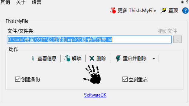 ThisIsMyFile解锁电脑文件的方法步骤