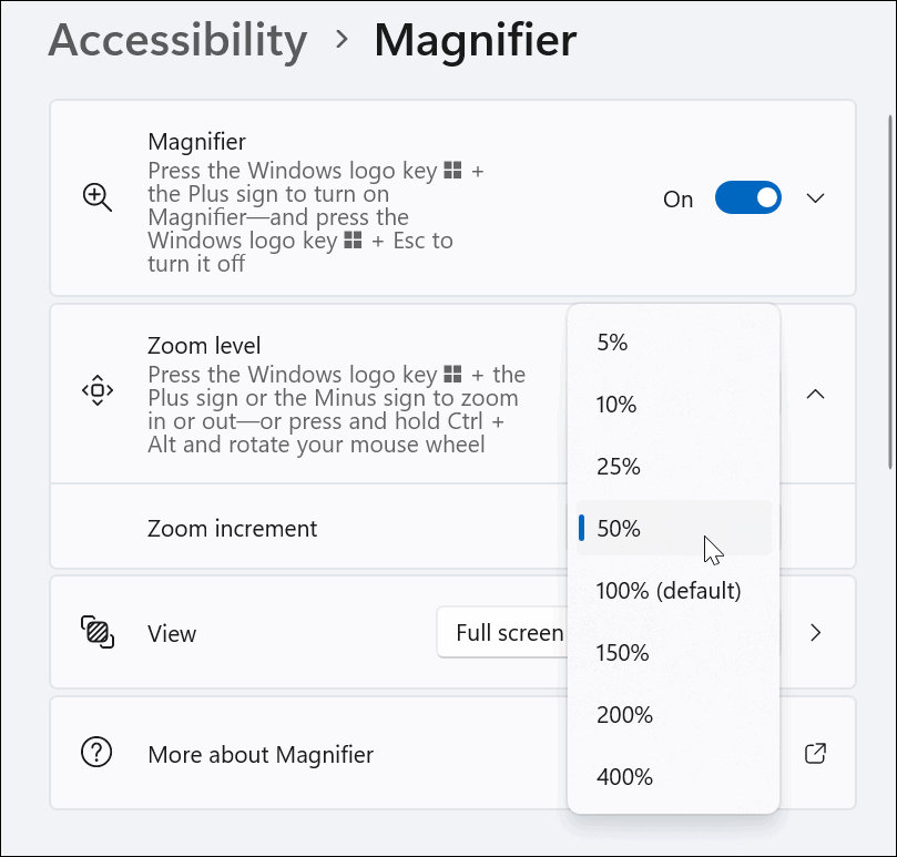 如何在 Windows 11 上使用放大镜工具？