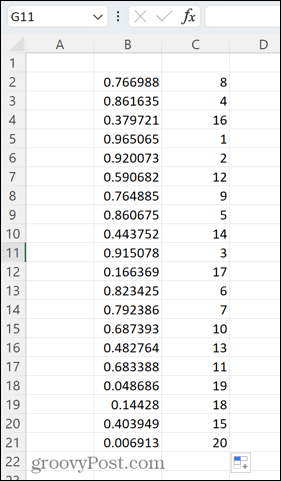 Excel 中如何创建随机数生成器