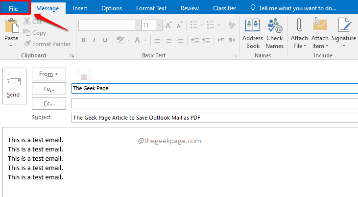 如何在 MS Outlook 中将电子邮件转换为 PDF 格式并另存为文件