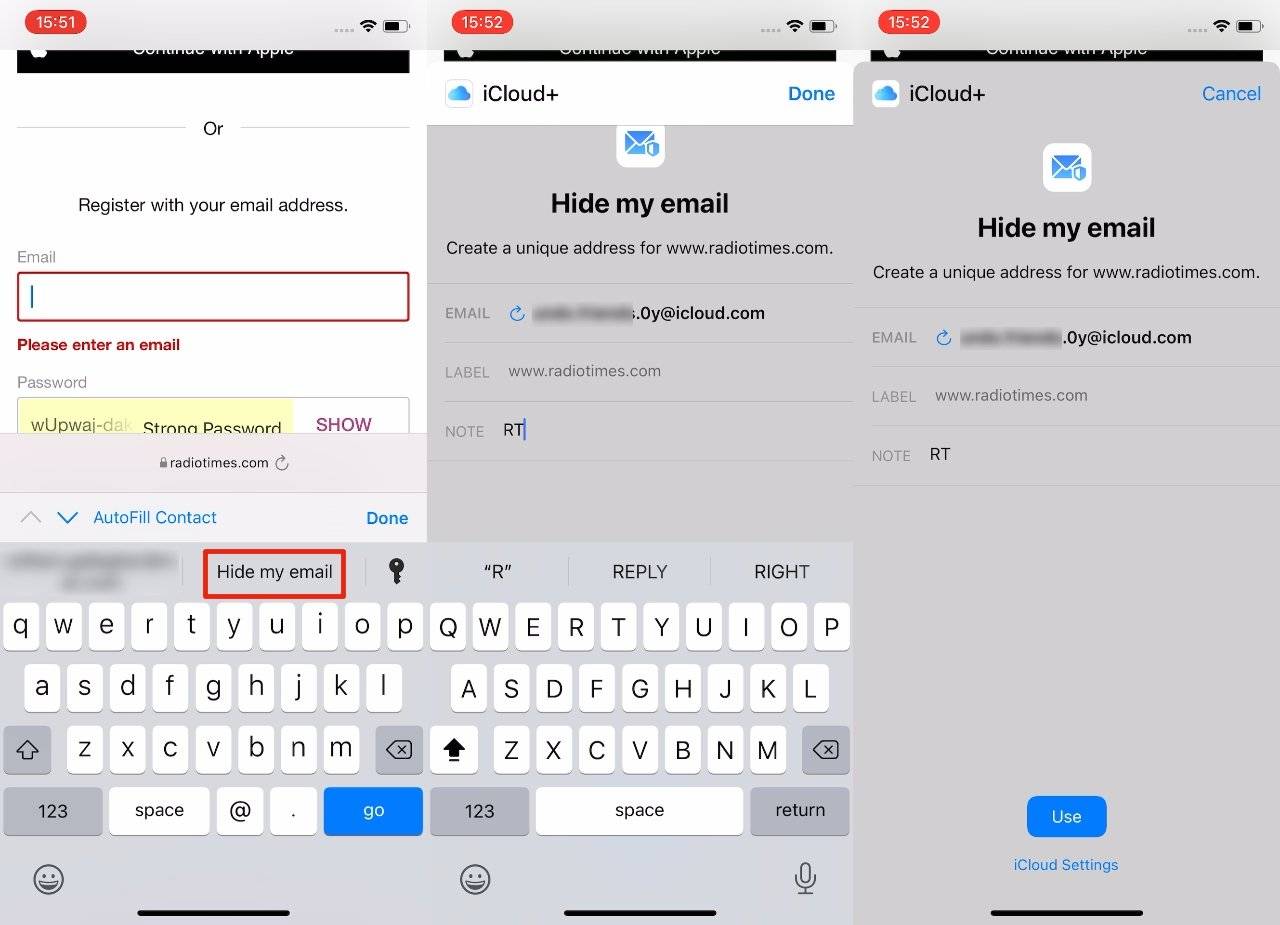 在 iOS 15 中如何使用“隐藏我的邮件”来保护您的隐私