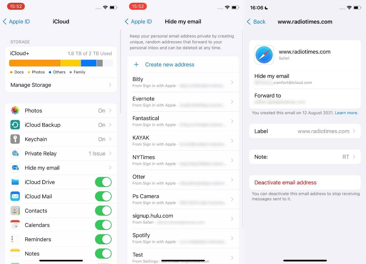 在 iOS 15 中如何使用“隐藏我的邮件”来保护您的隐私